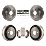 Front Rear Brake Rotor Ceramic Pad And Drum Kit For Chevrolet Silverado 1500 GMC