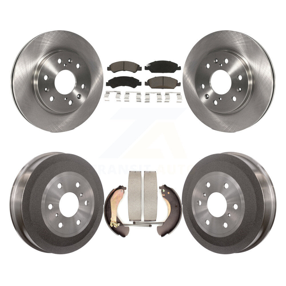 Front Rear Brake Rotor Ceramic Pad And Drum Kit For Chevrolet Silverado 1500 GMC