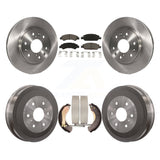 Front Rear Brake Rotor Ceramic Pad And Drum Kit For Chevrolet Silverado 1500 GMC