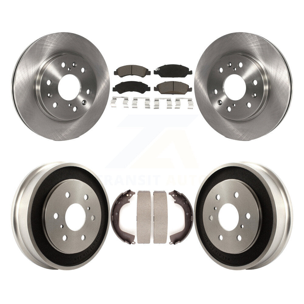 Front Rear Brake Rotor Ceramic Pad And Drum Kit For Chevrolet Silverado 1500 GMC