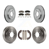 Front Rear Disc Brake Rotors Ceramic Pads And Drum Kit For Dodge Caliber