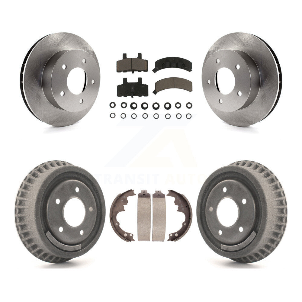 Front Rear Brake Rotor Ceramic Pad & Drum Kit For Chevrolet Astro GMC Safari AWD