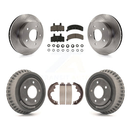 Front Rear Brake Rotor Ceramic Pad & Drum Kit For Chevrolet Astro GMC Safari AWD