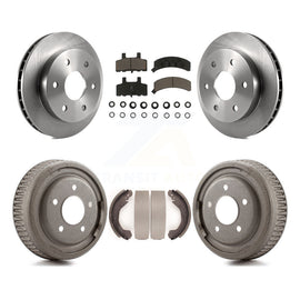 Front Rear Brake Rotor Ceramic Pad Drum Kit For GMC Yukon With 10