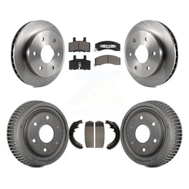 Front Rear Brake Rotor Ceramic Pad Drum Kit For GMC Yukon With 11