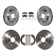 Load image into Gallery viewer, Front Rear Disc Brake Rotors Ceramic Pad &amp; Drum Kit For Nissan Versa Sentra Cube