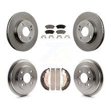 Load image into Gallery viewer, Front Rear Disc Brake Rotors Ceramic Pads And Drum Kit For Ford Fiesta