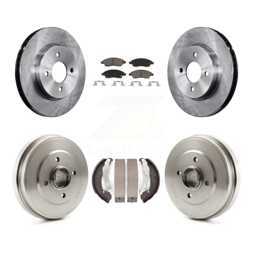Front Rear Disc Brake Rotor Ceramic Pad And Drum Kit For Nissan Micra Versa Note