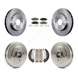 Front Rear Disc Brake Rotor Ceramic Pad And Drum Kit For Nissan Micra Versa Note