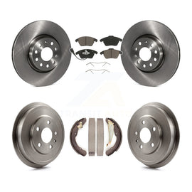 Front Rear Disc Brake Rotor Ceramic Pad And Drum Kit For Volkswagen Jetta Beetle
