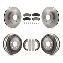 Load image into Gallery viewer, Front Rear Disc Brake Rotors Ceramic Pads And Drum Kit For Pontiac Aztek