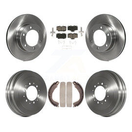 Front Rear Disc Brake Rotors Ceramic Pads And Drum Kit For Toyota 4Runner