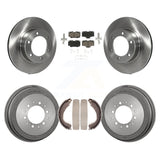 Front Rear Disc Brake Rotors Ceramic Pads And Drum Kit For Toyota 4Runner