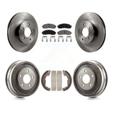 Front Rear Brake Rotor Ceramic Pad And Drum Kit For Chevrolet Equinox Saturn Vue