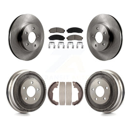 Front Rear Brake Rotor Ceramic Pad And Drum Kit For Chevrolet Equinox Saturn Vue