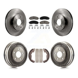 Front Rear Brake Rotor Ceramic Pad And Drum Kit For Chevrolet Equinox Saturn Vue