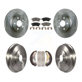 Front Rear Disc Brake Rotors Ceramic Pads And Drum Kit For Chevrolet Sonic