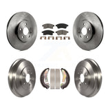 Front Rear Brake Rotor Ceramic Pad And Drum Kit For 2013-2014 Chevrolet Sonic RS