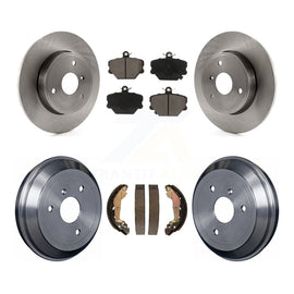 Front Rear Disc Brake Rotors Ceramic Pads And Drum Kit For Smart Fortwo