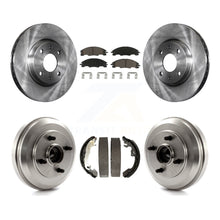 Load image into Gallery viewer, Front Rear Disc Brake Rotors Ceramic Pads And Drum Kit For 2009-2011 Ford Focus