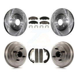 Front Rear Disc Brake Rotors Ceramic Pads And Drum Kit For Ford Focus K8C-102559