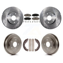 Load image into Gallery viewer, Front Rear Disc Brake Rotors Ceramic Pads And Drum Kit For 2011 Honda Civic GX
