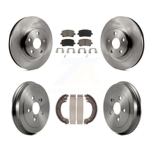Load image into Gallery viewer, Front Rear Disc Brake Rotors Ceramic Pads And Drum Kit For Toyota Corolla