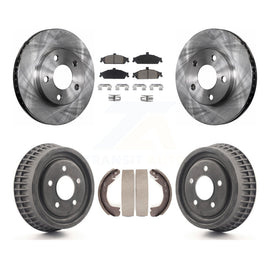 Front Rear Brake Rotor Ceramic Pad Drum Kit For Pontiac Grand Am Chevrolet Alero