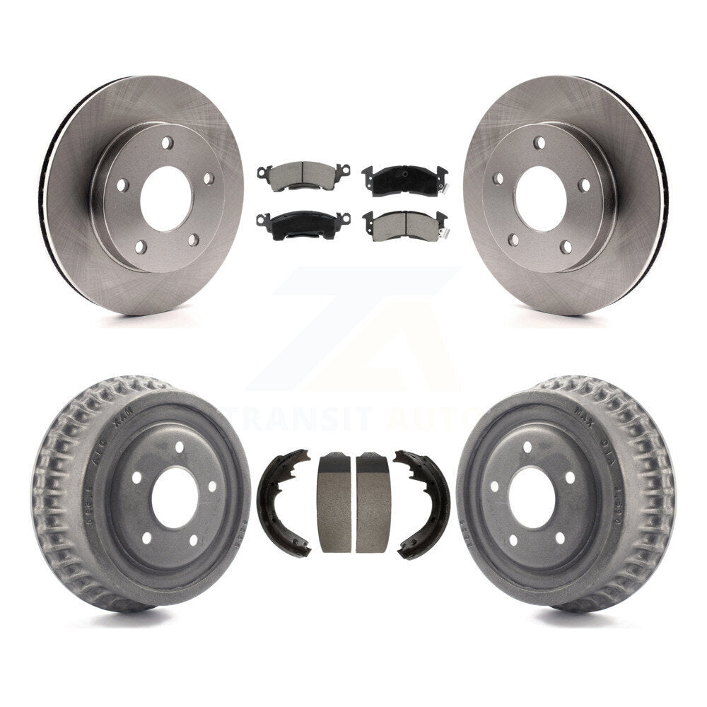 Front Rear Disc Brake Rotors Ceramic Pads And Drum Kit For GMC Jimmy K8C-102579