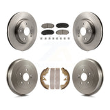 [Front+Rear] 2006-2008 Suzuki Grand Vitara Premium OE Brake Rotor Drum Kit & Ceramic Pads For Max Braking