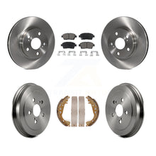 Charger l&#39;image dans la galerie, [Front+Rear] 2004-2008 Toyota Prius Premium OE Brake Rotor Drum Kit &amp; Ceramic Pads For Max Braking