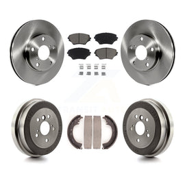 [Front+Rear] 01-02 Toyota RAV4 GAS engine Premium OE Brake Rotor Drum Kit & Ceramic Pads For Max Braking