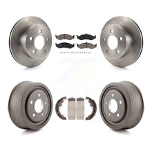 Charger l'image dans la galerie, Front Rear Disc Brake Rotors Ceramic Pads And Drum Kit For Jeep Wrangler TJ