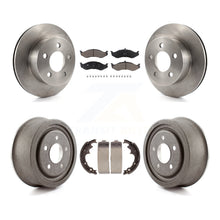 Load image into Gallery viewer, Front Rear Disc Brake Rotors Ceramic Pads And Drum Kit For Jeep Wrangler
