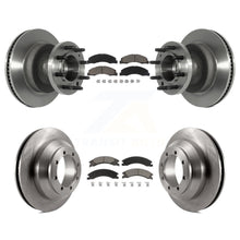 Charger l'image dans la galerie, Front Rear Disc Brake Rotors Ceramic Pad Kit For Ford E-350 Super Duty Econoline