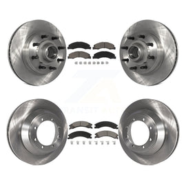 Front Rear Brake Rotor & Ceramic Pad Kit For Ford E-450 Super Duty DIESEL engine