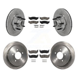 Front Rear Disc Brake Rotors And Ceramic Pads Kit For Ford F-150 Heritage RWD