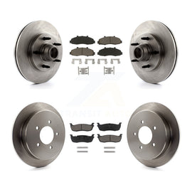 Front Rear Disc Brake Rotors And Ceramic Pads Kit For Ford F-150