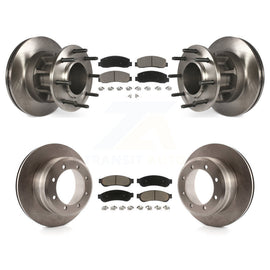[Front+Rear] 2009-2010 Ford F-350 Super Duty RWD Premium OE Brake Rotors & Ceramic Pads Kit For Max Braking