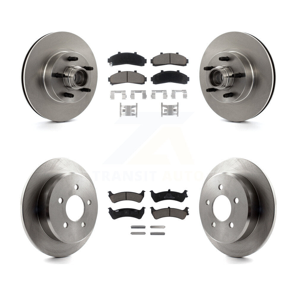 Front Rear Disc Brake Rotor And Ceramic Pad Kit For Ford Ranger Explorer Mercury