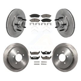 [Front+Rear] 2004 Ford F-150 RWD Premium OE Brake Rotors & Ceramic Pads Kit For Max Braking
