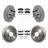 [Front+Rear] 2004 Ford F-150 RWD Premium OE Brake Rotors & Ceramic Pads Kit For Max Braking