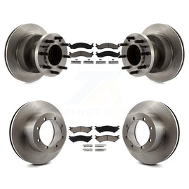 Front Rear Disc Brake Rotors And Ceramic Pads Kit For Ford E-350 Super Duty
