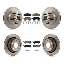 Front Rear Disc Brake Rotors And Ceramic Pads Kit For Mazda B2300