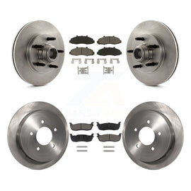 [Front+Rear] 2002-2003 Lincoln Blackwood Premium OE Brake Rotors & Ceramic Pads Kit For Max Braking