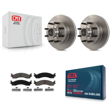 Load image into Gallery viewer, Front Brake Rotor Hub Ceramic Pad Kit For Ford F-350 F-250 E-250 Econoline E-350