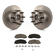 Load image into Gallery viewer, Front Disc Brake Rotor Hub &amp; Ceramic Pad Kit For Ford F-250 Super Duty F-350 RWD