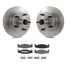 Charger l&#39;image dans la galerie, Front Disc Brake Rotors Hub And Ceramic Pads Kit For Ford F-150 E-150 Econoline