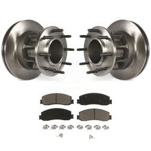 Load image into Gallery viewer, Front Disc Brake Rotor Hub &amp; Ceramic Pad Kit For Ford F-250 Super Duty F-350 RWD