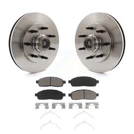 [Front] 2004 Ford F-150 RWD Premium OE Brake Rotors & Ceramic Pads Kit For Max Braking